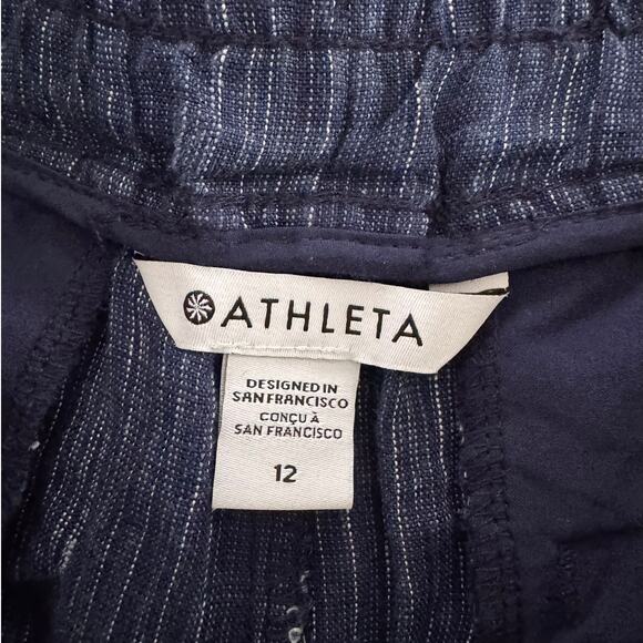 Athleta Cabo Linen Textured Shorts Size 12 - Picture 5 of 12